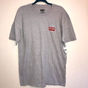 Hot Rod NWT Men’s Run It Gray T-Shirt Large